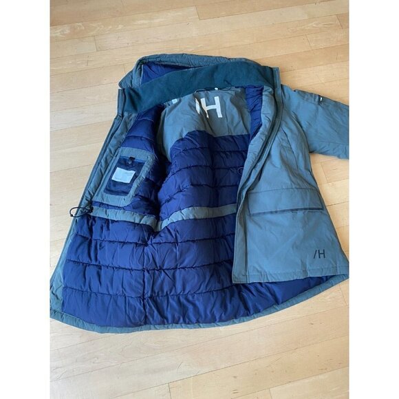 𝅺SELECTED Homme BNWOT Mens Green "Franz" Parka XXL New Removable Hood - Picture 9 of 12